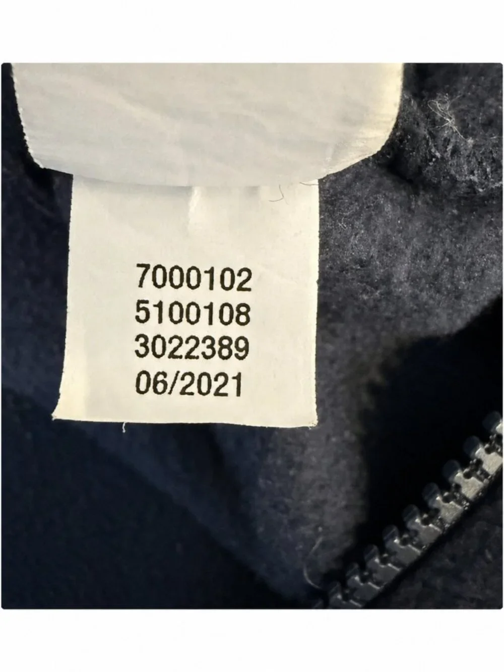 The Children's Place Kids Full Zip Fleece Jacket – Navy – Size 4 (XS)